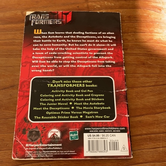 3 x Transformers Softcover Books - Picture 9 of 10